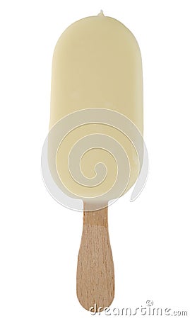 White chocolate icelolly Stock Photo