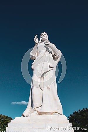 Christ statue in Havana, Cuba Stock Photo