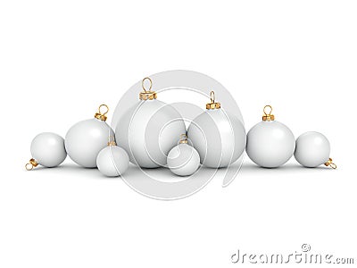 White Christmas ball Stock Photo