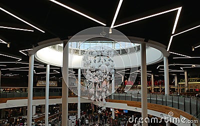 The christmas decorations at Meadowhall Sheffield Editorial Stock Photo