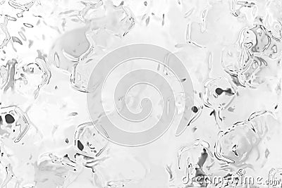 White chromium liquid background, circle bubble particle backdrop Stock Photo