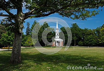 White Church Stock Photo