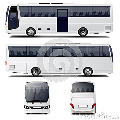 City Bus Vector Illustration