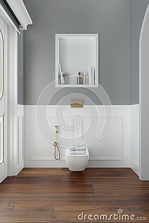 white classical bathroom concept Stock Photo