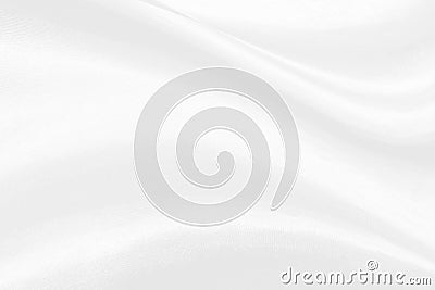 White clean folded curved fabric texture for elegant design background design Stock Photo