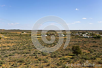 White Cliffs Opal Town Stock Photo