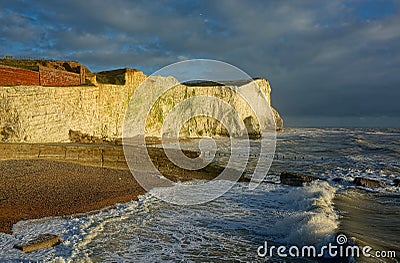 White cliffs of Seaford Head, Sussex Stock Photo