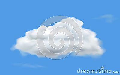 White Cloud Vector Illustration