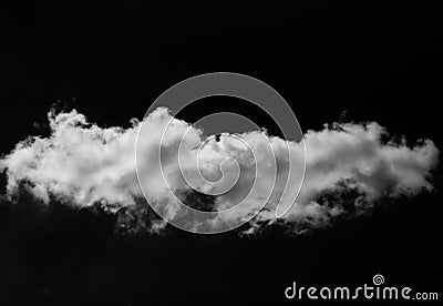 White cloud on black Stock Photo