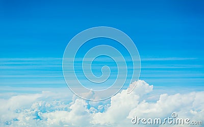 white cloud and blue sky background image Stock Photo