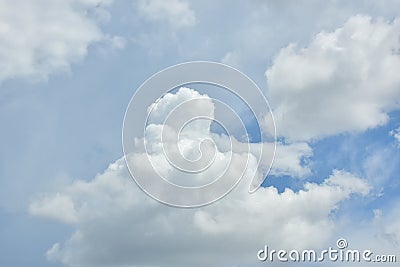 White clouds against blue sky for a backgrounds Stock Photo