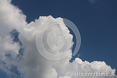 White clouds and blue sky Stock Photo