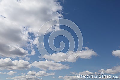 White clouds and blue sky beautiful timelapse Stock Photo