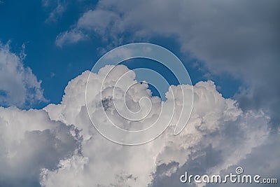 White cloudscapes in the blue sky Stock Photo