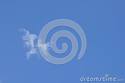White cloudy on blue sky for background Stock Photo