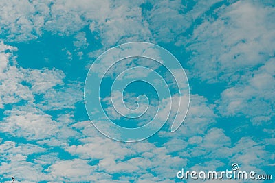 White cloudy and blue sky Stock Photo