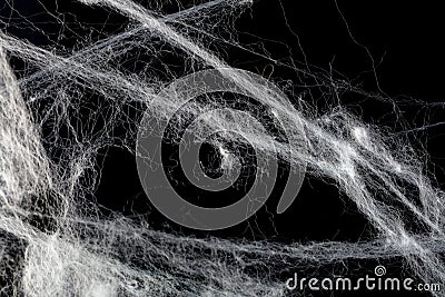 White cobweb overlay Stock Photo