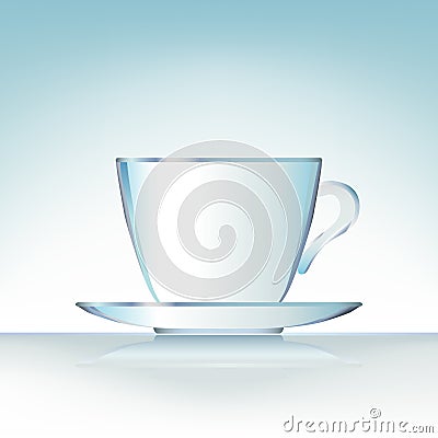 White coffee cup Vector Illustration