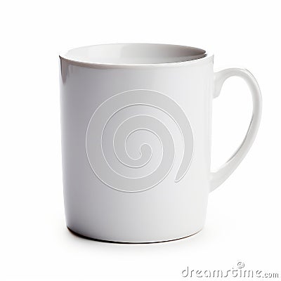 Harmony Mug Cup - White Cup Mug On White Background Stock Photo