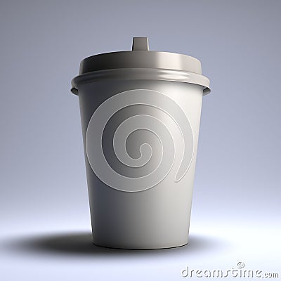 White coffee paper cup. Stock Photo