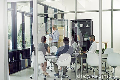 White collar business. corporate businesspeople in the office. Stock Photo