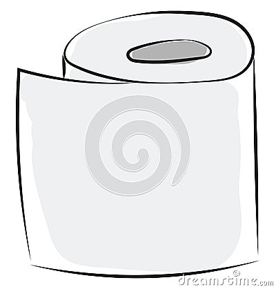 Tissue paper bundle/Toilet paper bundle vector or color illustration Vector Illustration