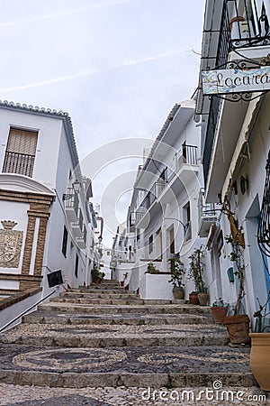 White villages of Frigiliana Editorial Stock Photo