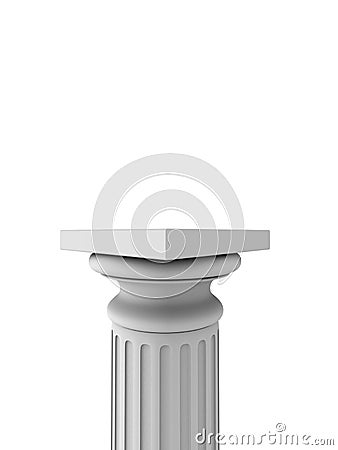 White column Cartoon Illustration