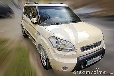 Compact car KIA. Stock Photo