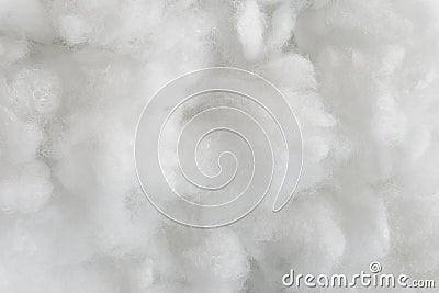 White cotton texture is soft, fluffy wadding background Stock Photo