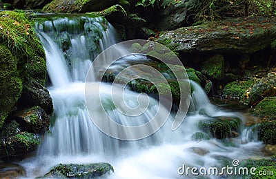 White creek - waterfall Stock Photo