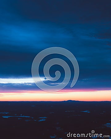 Sunrise in the mountains Stock Photo