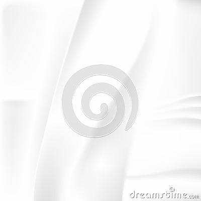 White Crumpled Abstract Background Vector Illustration