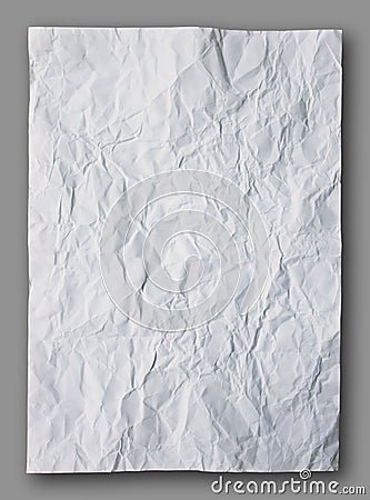 White crumpled paper Stock Photo