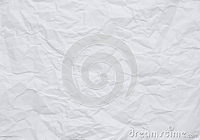 White crumpled paper background with texture Stock Photo