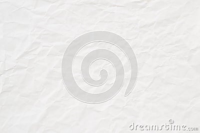 White crumpled paper texture or background Stock Photo