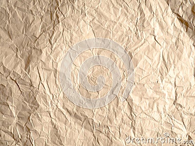 white crumpled paper texture background, brown recycle crumpled paper for background : crease of brown paper textures backgrounds Stock Photo