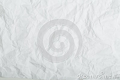 White crumpled paper texture or background Stock Photo
