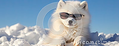 Cute arctic fox Stock Photo