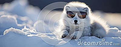 Cute arctic fox Stock Photo