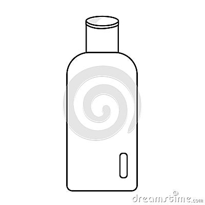 White cylindrical bottle vector for Cosmetic, medical, spa, or food product packaging, Bottle icon vector illustration Vector Illustration