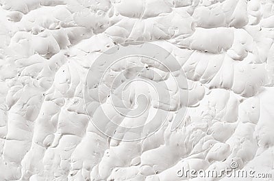 White decorative abstract plaster texture with splash and ribbed. Stock Photo