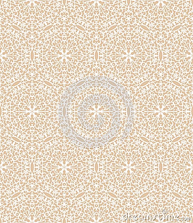 White decorative pattern Vector Illustration