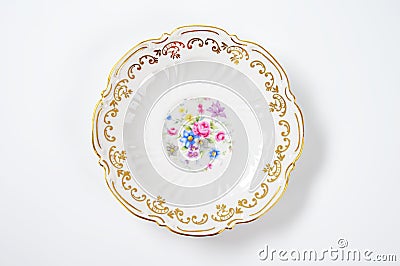 White decorative plate Stock Photo