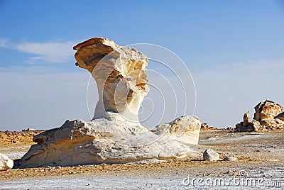 White desert, Sahara Stock Photo