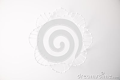 White DNA circle Stock Photo