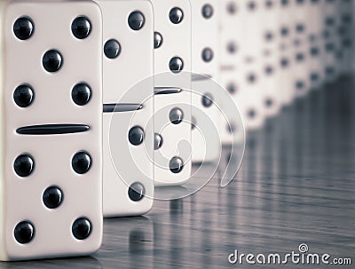 White domino Stock Photo