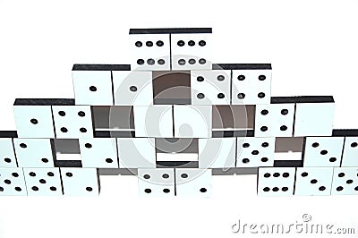 White domino stones Stock Photo