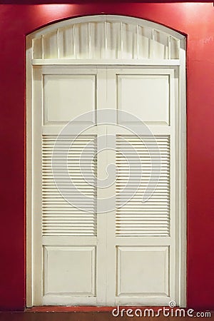 White door vintage Stock Photo