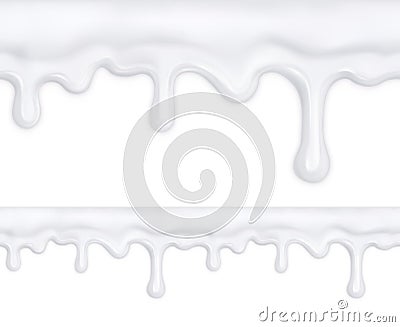 White doughnut glaze Vector Illustration